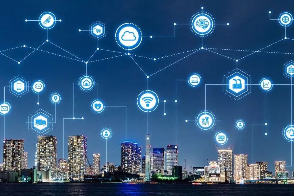 Artificial intelligence in cities, modern technologies - Decorations and interior design