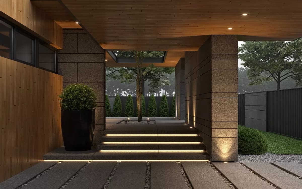 Modern apartment entrance design in a modern style - Decorations and interior design