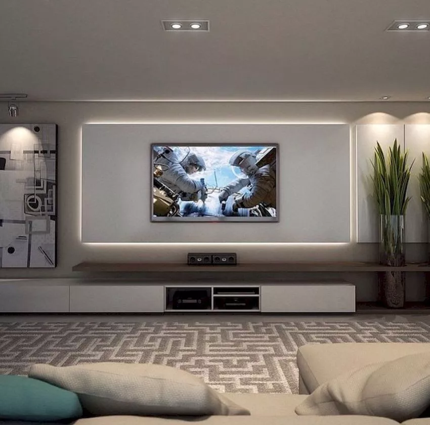ديكور تلفزيون ديكور تلفزيون - تصميم غرفة معيشة وديكور صالات
