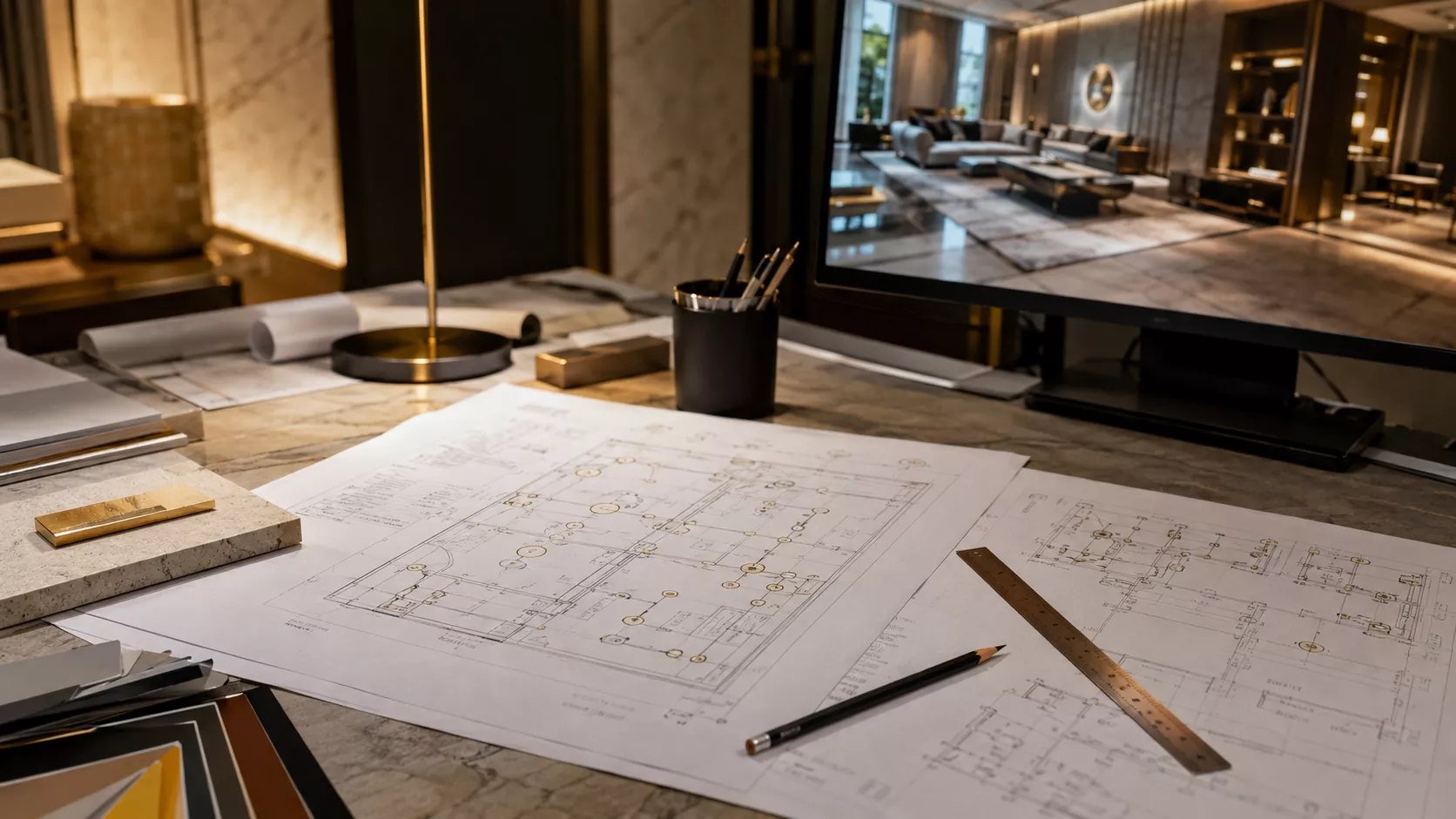 Interior design implementation plans Interior design implementation plans in Jeddah that ensure the rendering is turned into reality