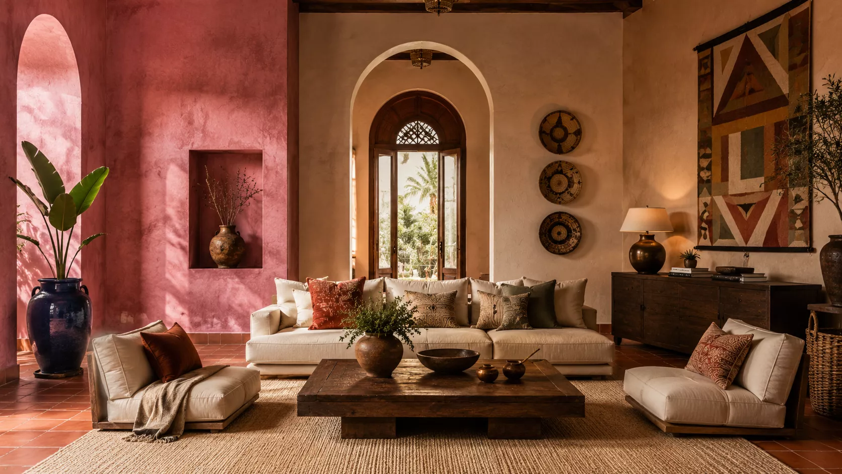 A color dialogue between Mexican and South African decor