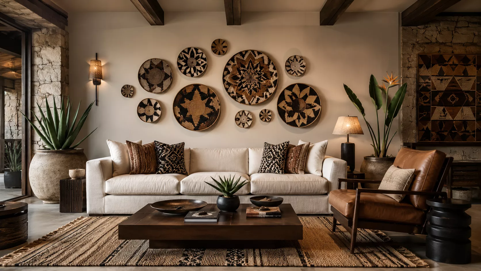Contemporary South African decor in a luxurious Safari Lodge style