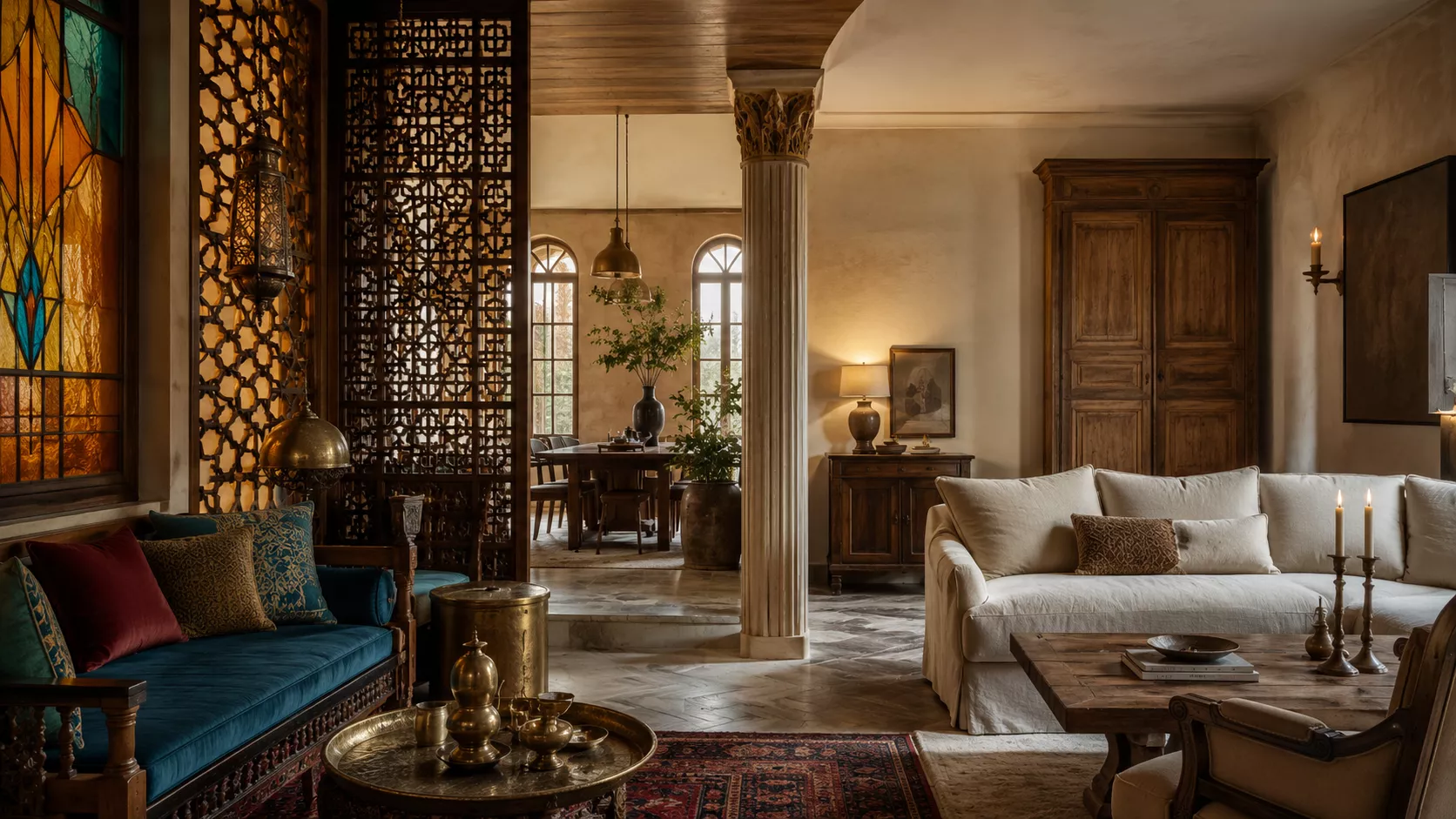 Comparing Egyptian and Belgian styles in decoration