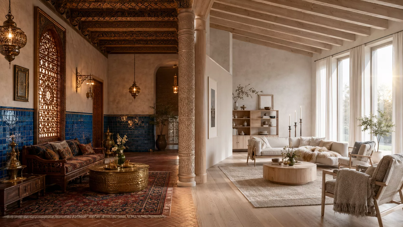 Comparing Iraqi and Norwegian interior design styles