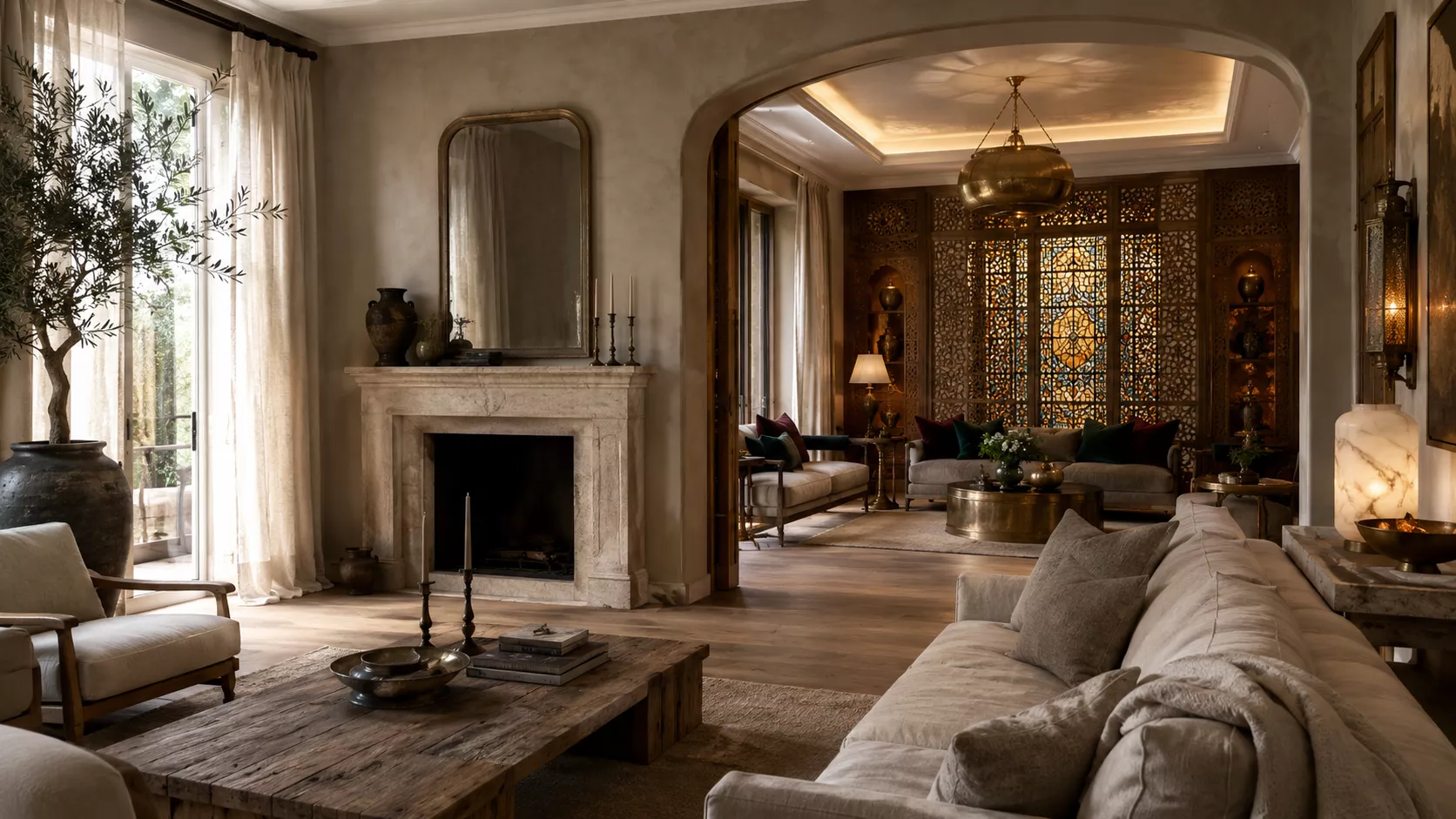 A luxurious villa combining Belgian tranquility and Egyptian opulence