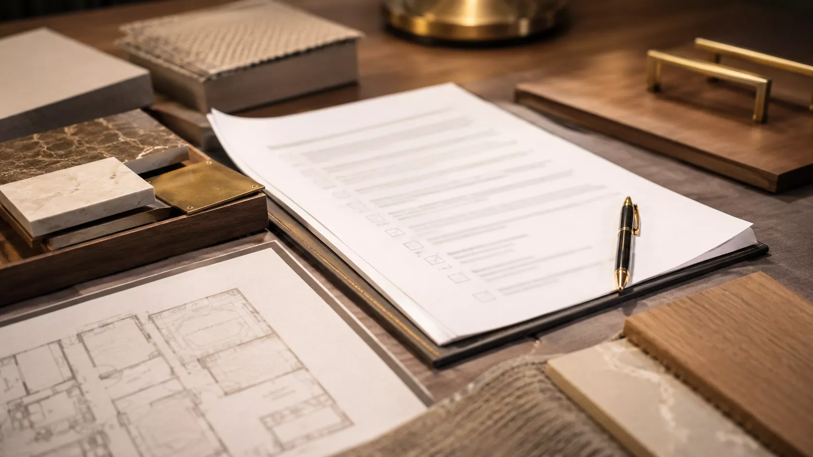 Checklist before signing an interior design contract (Prompt): Checklist before signing an interior design contract in Jeddah to avoid losses