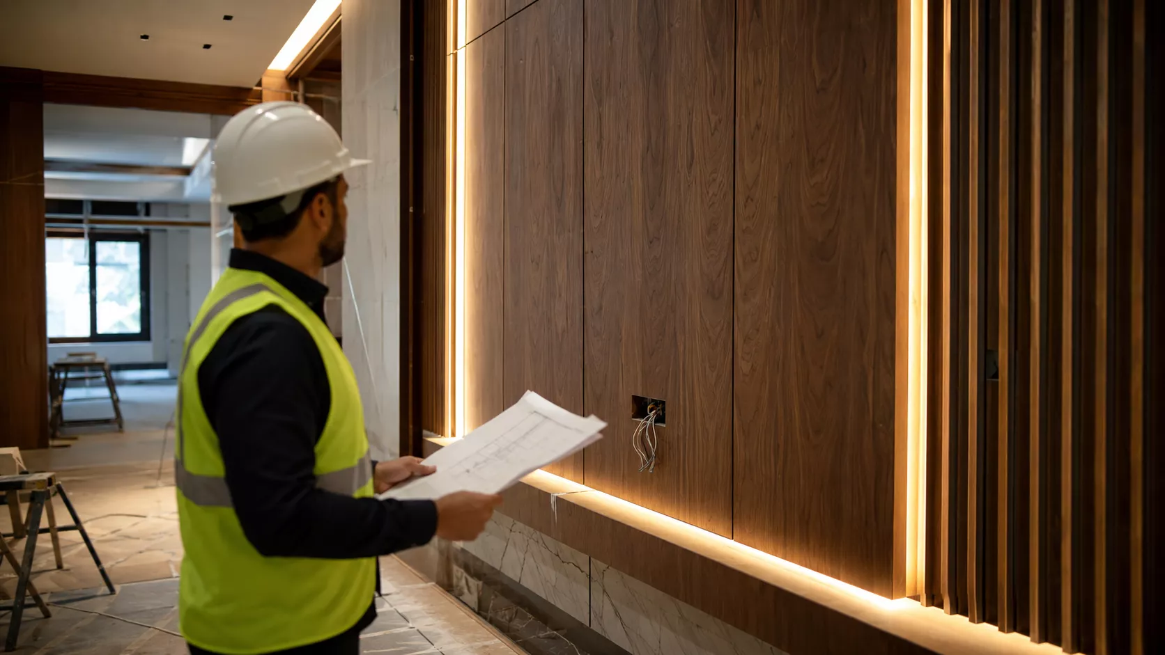 Supervision of interior design implementation Supervision of execution and interior design in Jeddah to ensure the project conforms to the plans.