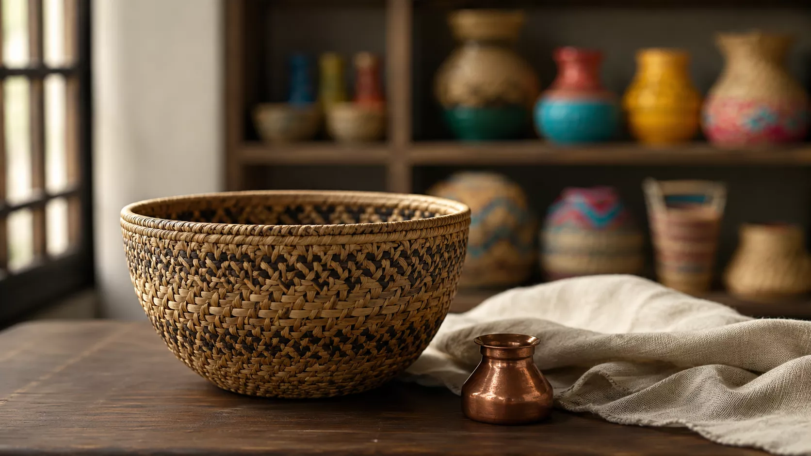 Opt for authentic handmade decorative pieces instead of clutter and imitation decorations.