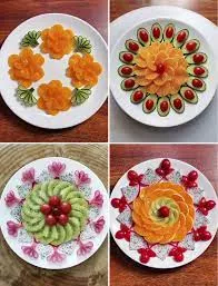 Yemeklerin bile dekorasyonda payı var mesela salata-salata süslemesi